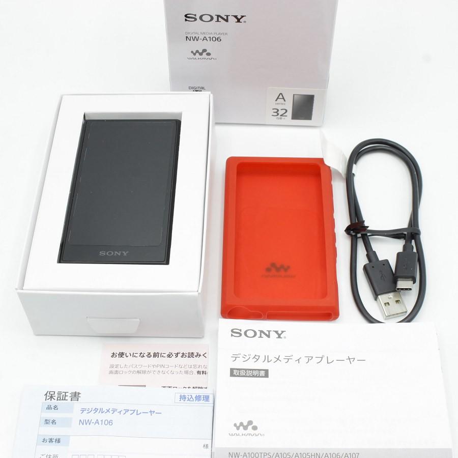 ボーナスストア+5％【美品】SONY WALKMAN NW-A106-BM 32GB ブラック  