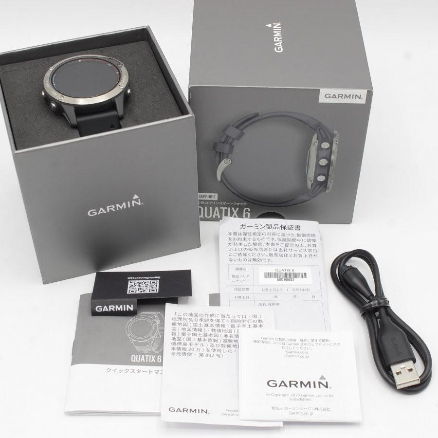 ボーナスストア+5％【美品】GARMIN Quatix 6 Sapphire 010-02158-0B スマートウォッチ ガーミン クアティックス サファイア 本体 | 