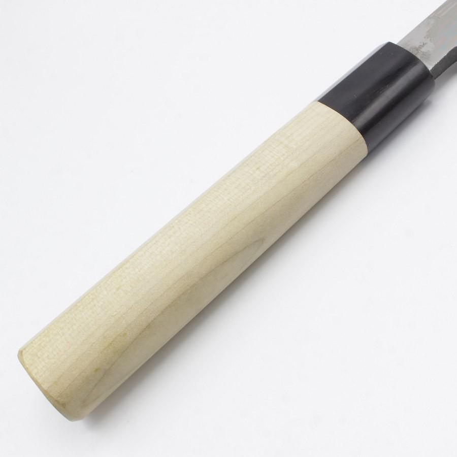 ボーナスストア+5％【未使用】本焼 青鋼 菜切薄刃包丁 七寸半 栗型柄 鏡面 刃渡り約230mm 和包丁 |  | 02