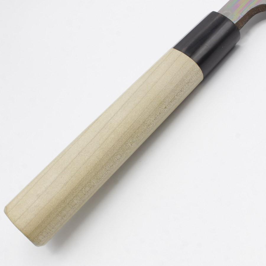 ボーナスストア+5％【未使用】本焼 青鋼 菜切薄刃包丁 七寸半 栗型柄 鏡面 刃渡り約230mm 和包丁 |  | 02