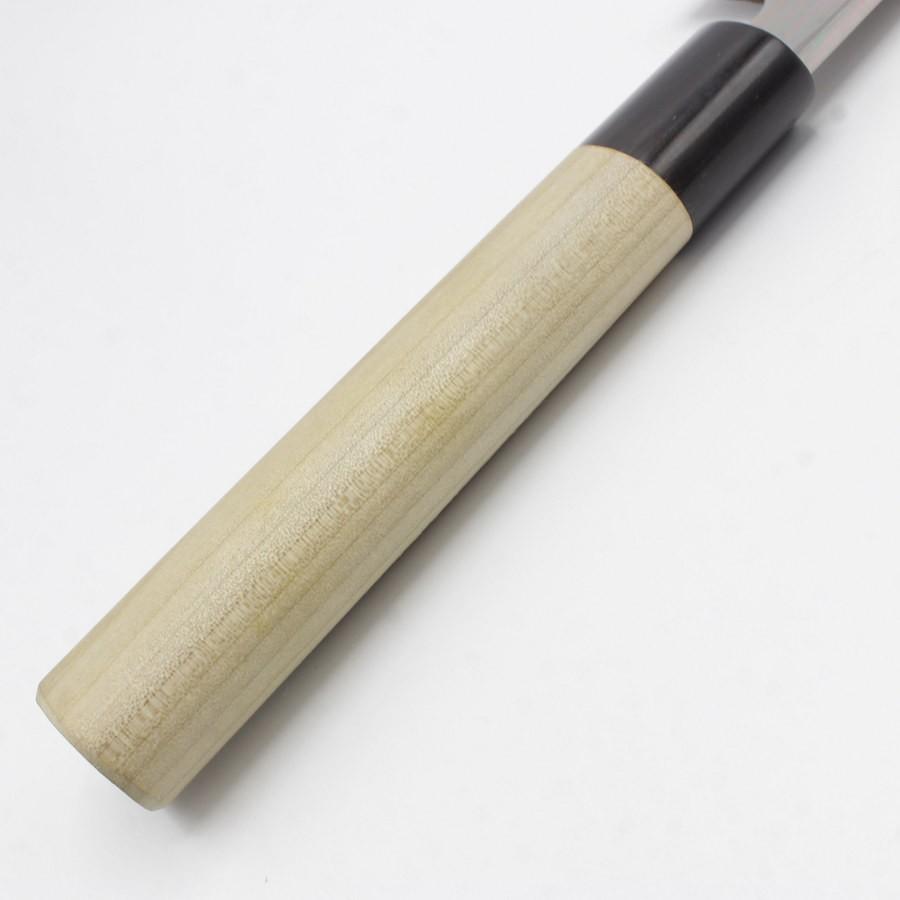 ボーナスストア+5％【未使用】本焼 青鋼 菜切薄刃包丁 七寸半 栗型柄 鏡面 刃渡り約230mm 和包丁 |  | 06