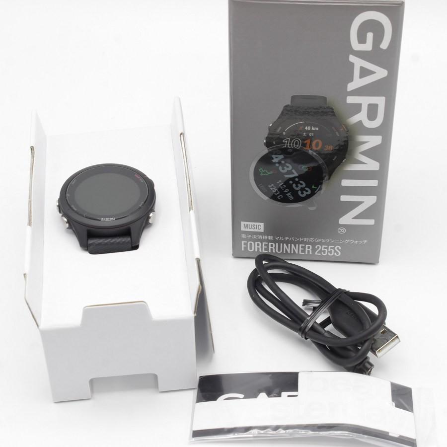 ボーナスストア+5％【美品】GARMIN Forerunner 255S Music Black 010-02641-67 スマートウォッチ ガーミン フォアランナー ミュージック 本体 | 