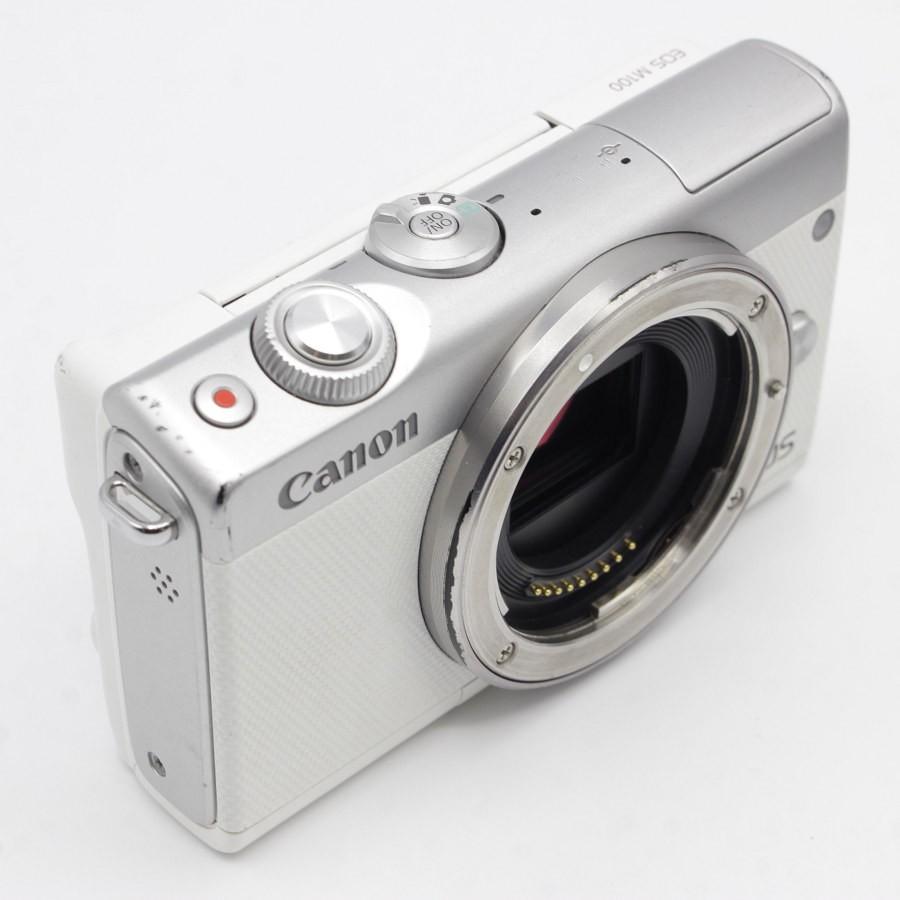 ボーナスストア+5％】Canon EOS M100 ダブルズームキット ホワイト 