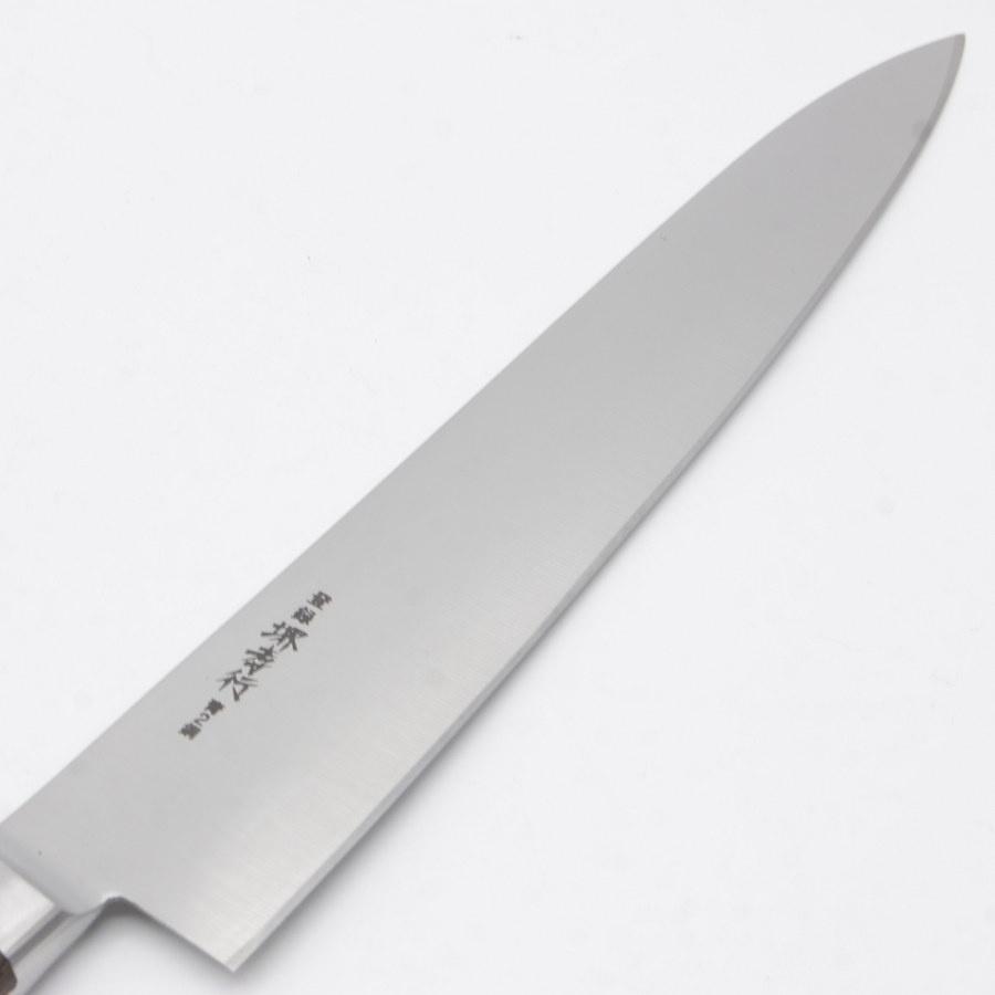 ボーナスストア+5％【新品】堺孝行 青ニ鋼 本焼 牛刀 八寸 鍔付柄 刃渡り約240mm 洋包丁 |  | 01