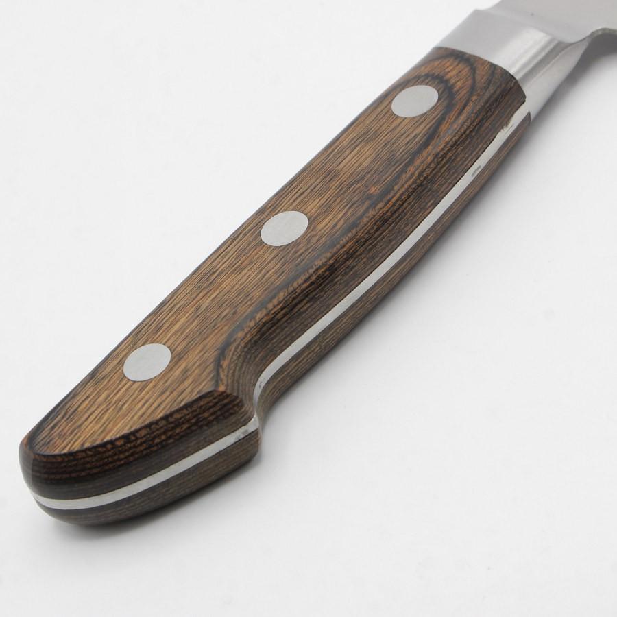 ボーナスストア+5％【新品】堺孝行 青ニ鋼 本焼 牛刀 八寸 鍔付柄 刃渡り約240mm 洋包丁 |  | 02