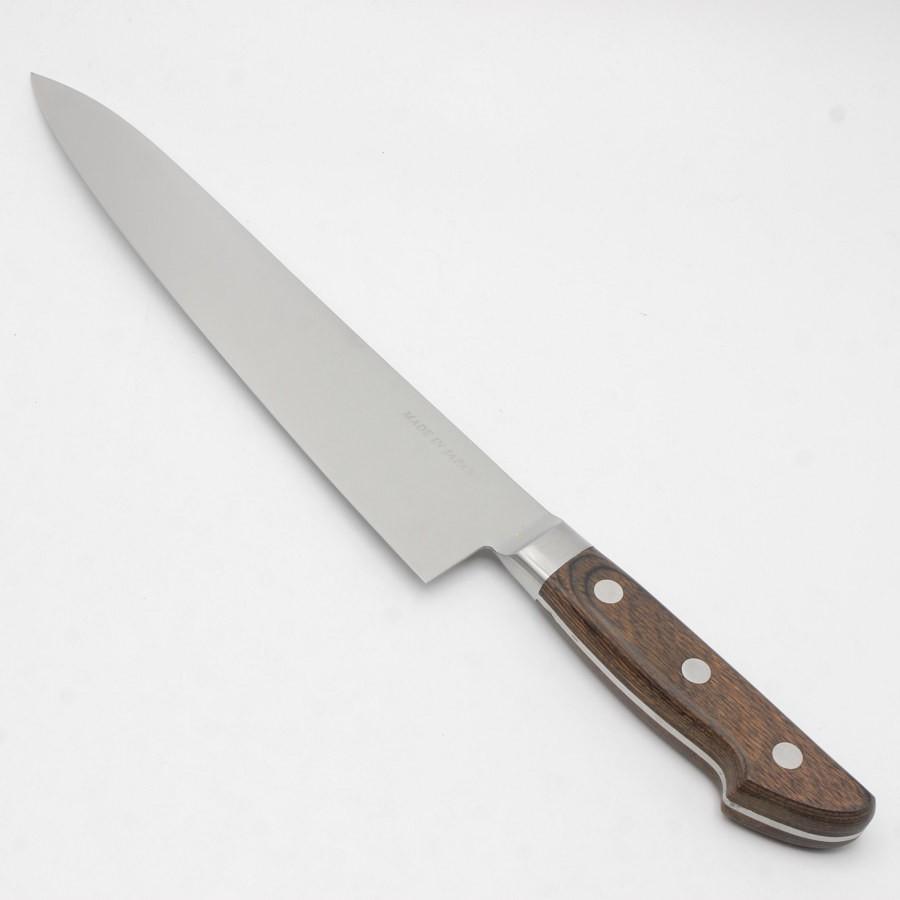 ボーナスストア+5％【新品】堺孝行 青ニ鋼 本焼 牛刀 八寸 鍔付柄 刃渡り約240mm 洋包丁 |  | 05