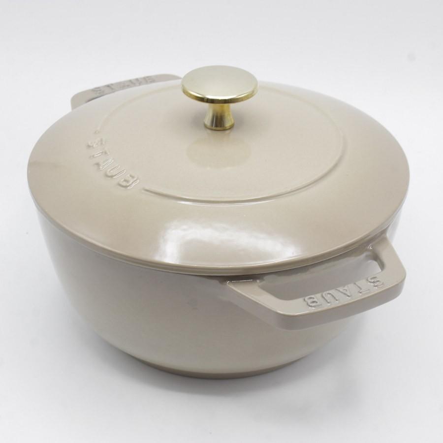 ボーナスストア+5%】ストウブ Wa-NABE Mサイズ 18cm リネン ボーナスストア+5%】ストウブ Wa-NABE Mサイズ 18cm リネン