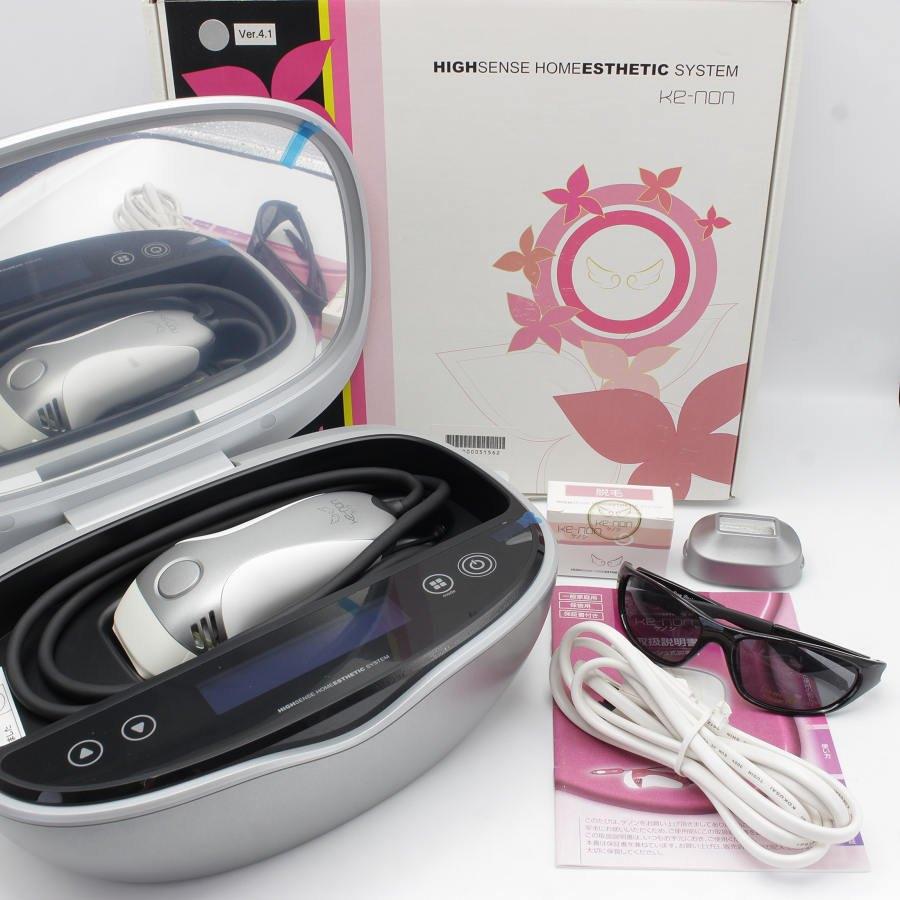 ケノン 本体 家庭用脱毛器 眉毛脱毛器付き ver.4.1 カートリッジ付 ボーナスストア+5％【美品】ケノン Ver.4.1 眉脱毛あり カートリッジ3