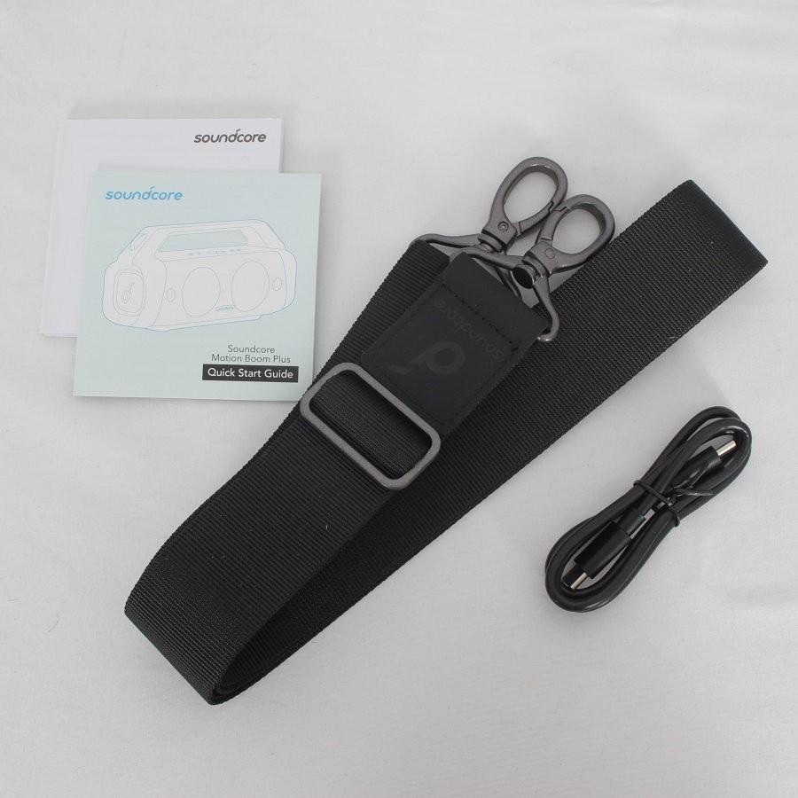 ボーナスストア+5％【美品】ANKER Soundcore Motion Boom Plus A3129011 ブラック Bluetoothスピーカー アンカー サウンドモーション 本体｜refun｜02