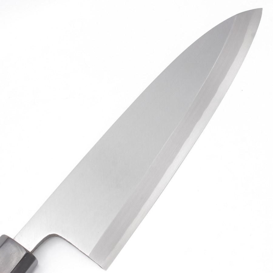 【ボーナスストア+5％】【未使用】源昭忠 白鋼 出刃包丁 八半 八角柄 刃渡り約240mm 和包丁 |  | 02