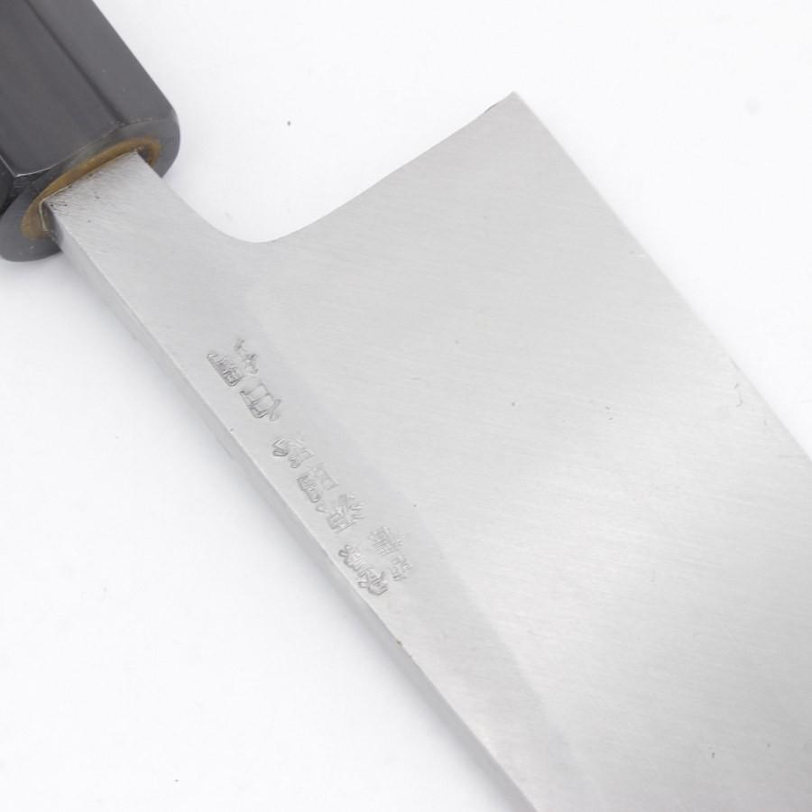 【ボーナスストア+5％】【未使用】源昭忠 白鋼 出刃包丁 八半 八角柄 刃渡り約240mm 和包丁 |  | 07