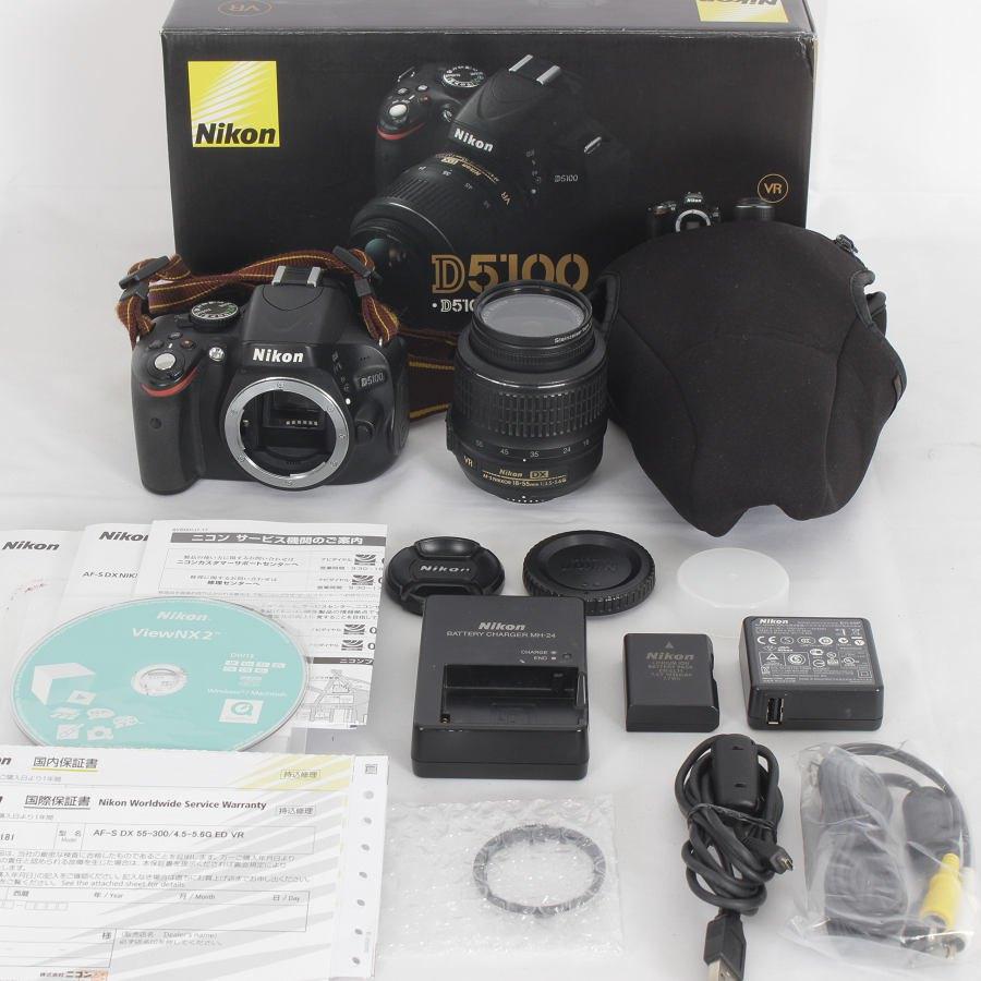 【ボーナスストア+5％】Nikon D5100 18-55 VR レンズキット デジタル一眼レフカメラ ニコン 本体 | 