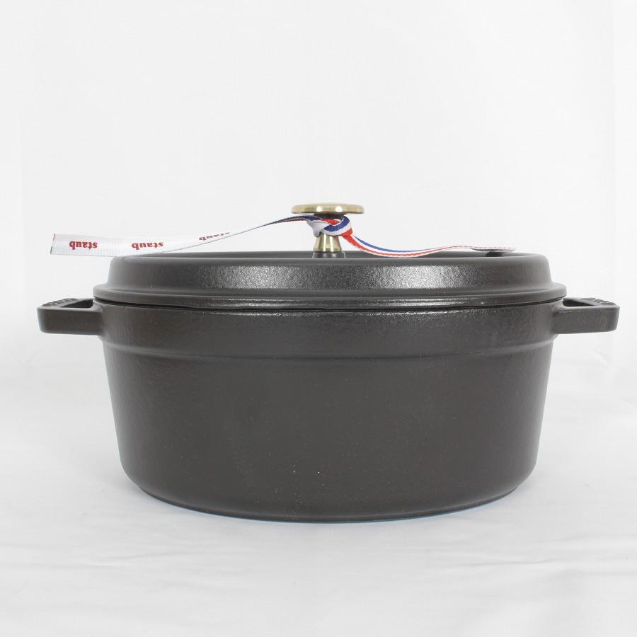 【ボーナスストア+5％】ストウブ ピコ・ココット オーバル 23cm ブラック 40500-231 ホーロー 両手鍋 本体 |  | 03