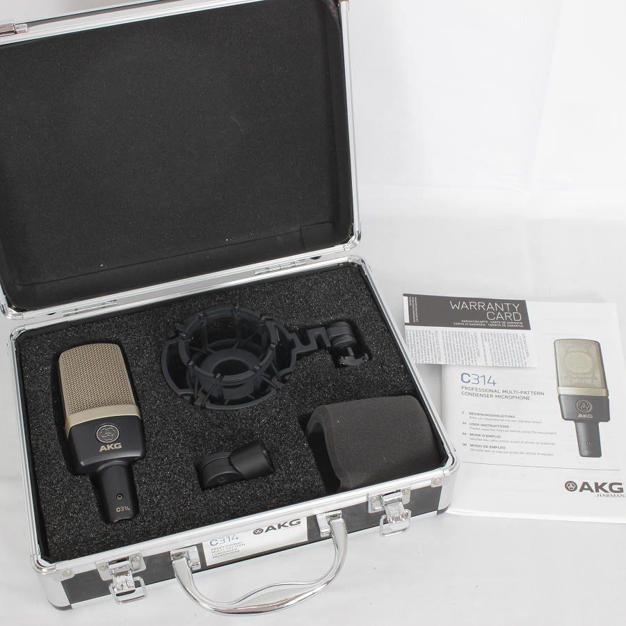 ボーナスストア+5％【美品】AKG C314 サイドアドレス型マイクロホン 