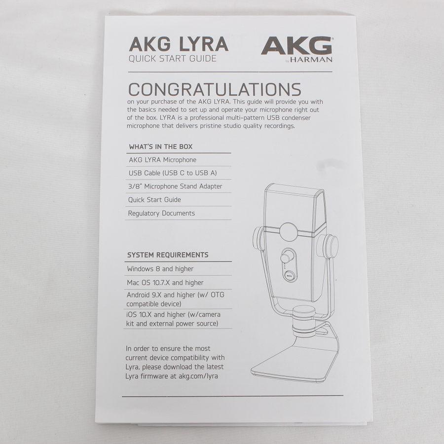 ボーナスストア+5％【美品】AKG LYRA C44-USB コンデンサーマイク アーカーゲー ライラ 本体｜refun｜12