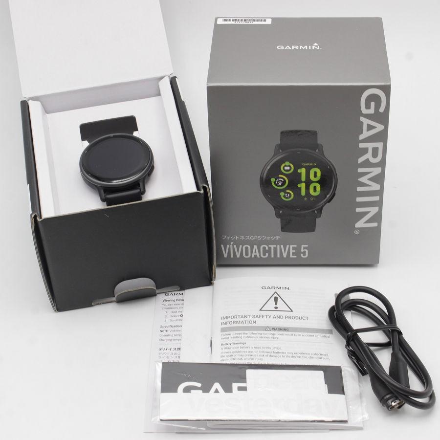 ボーナスストア+5％【美品】GARMIN vivoactive 5 010-02862-40 Black 