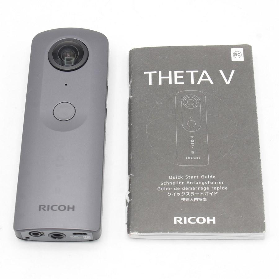 ボーナスストア+5％【美品】リコー THETA V 910725 メタリックグレー 