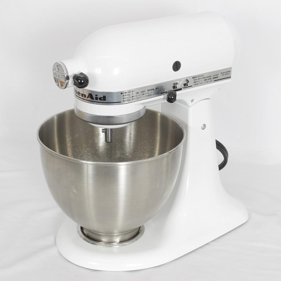 【極美品】KitchenAid ティルトヘッドスタンドミキサー9KSM95WH KitchenAidティルトヘッドスタンドミキサー9KSM95WH 【公式通販】