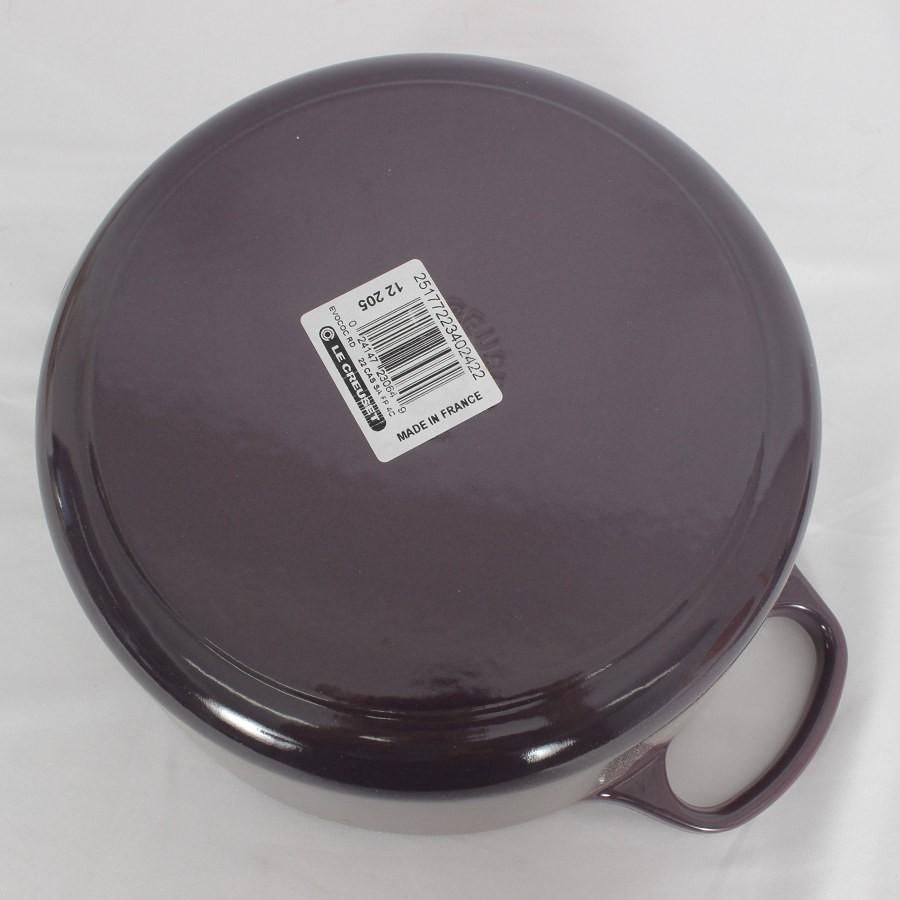 【新品】LE CREUSET　ココット ロンド カシス　22cm ボーナスストア+5％【新品】 ル・クルーゼ ココット・ロンド 22cm