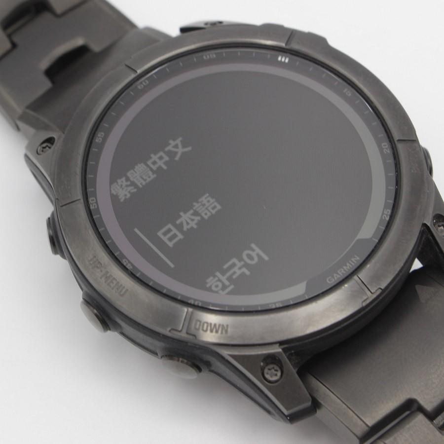 ボーナスストア+5％【美品】GARMIN fenix 7X Sapphire Dual Power Ti Carbon Gray DLC / Carbon Gray DLC Vented Titanium Band 010-02541-47 スマートウォッチ |  | 03