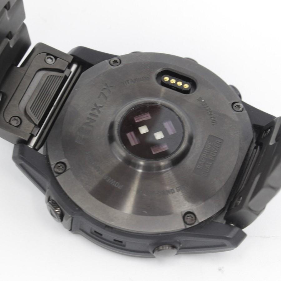 ボーナスストア+5％【美品】GARMIN fenix 7X Sapphire Dual Power Ti Carbon Gray DLC / Carbon Gray DLC Vented Titanium Band 010-02541-47 スマートウォッチ |  | 04