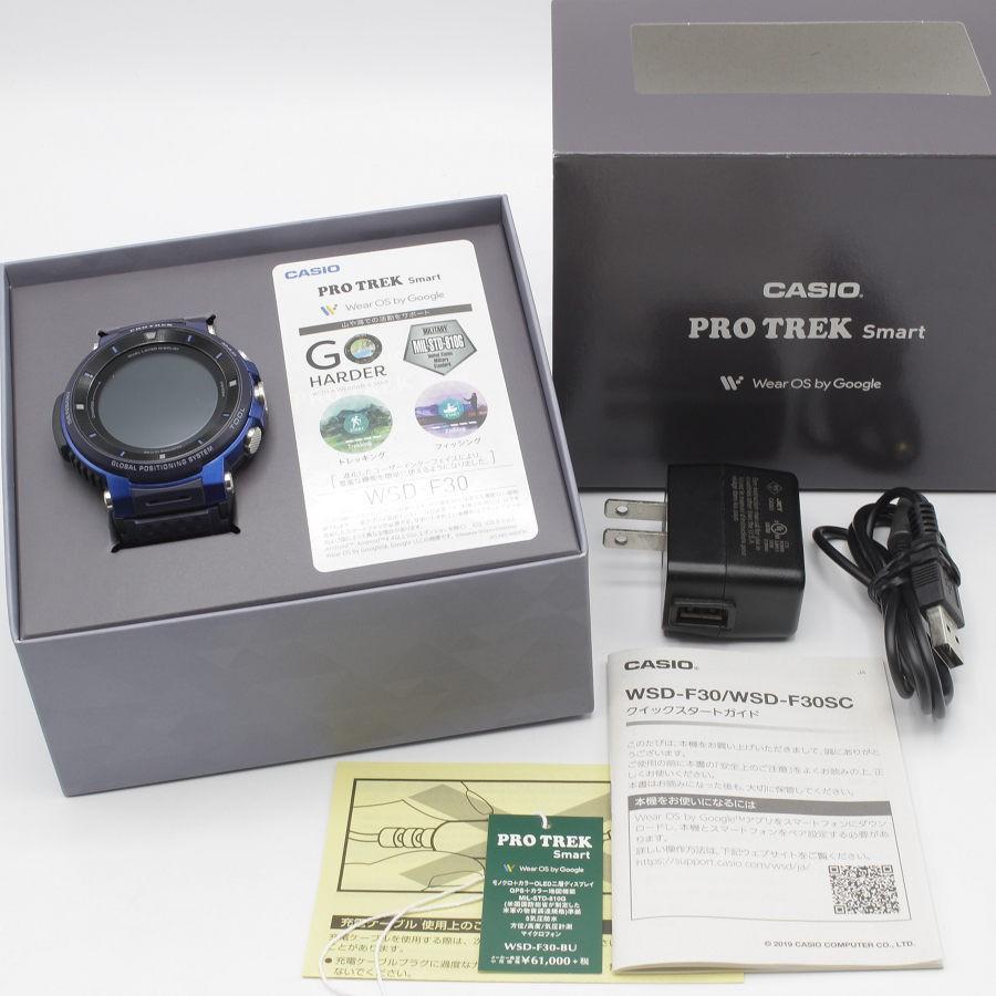 美品CASIO PRO TREK カシオ プロトレック WSD-F30 ブルー