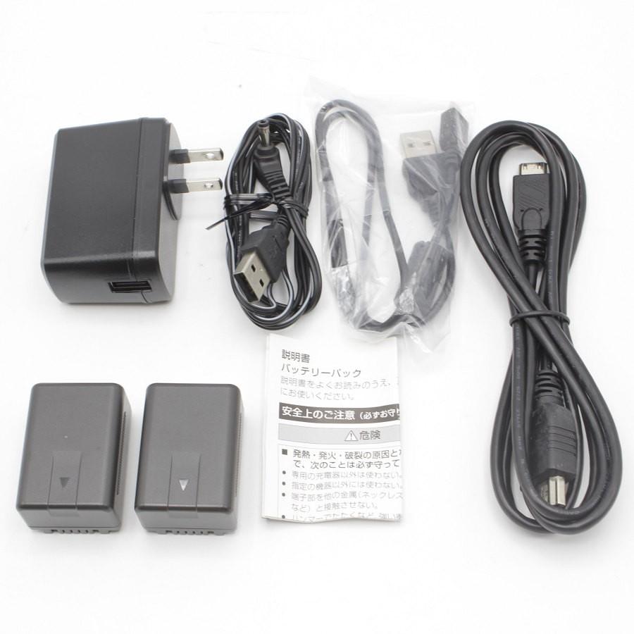 ボーナスストア+5％【美品】パナソニック HC-V480MS-W ホワイト 予備