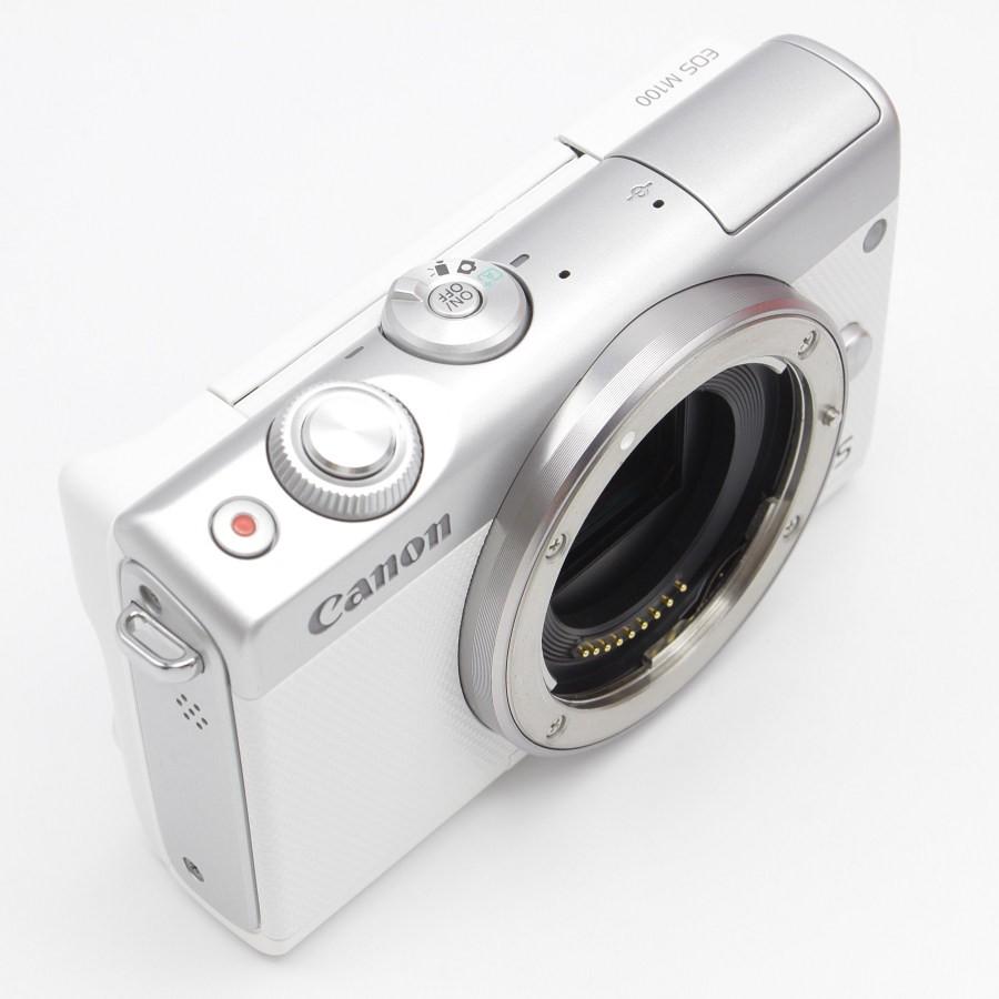 ボーナスストア+5％【美品】Canon EOS M100 EF-M15-45 IS STM レンズ 
