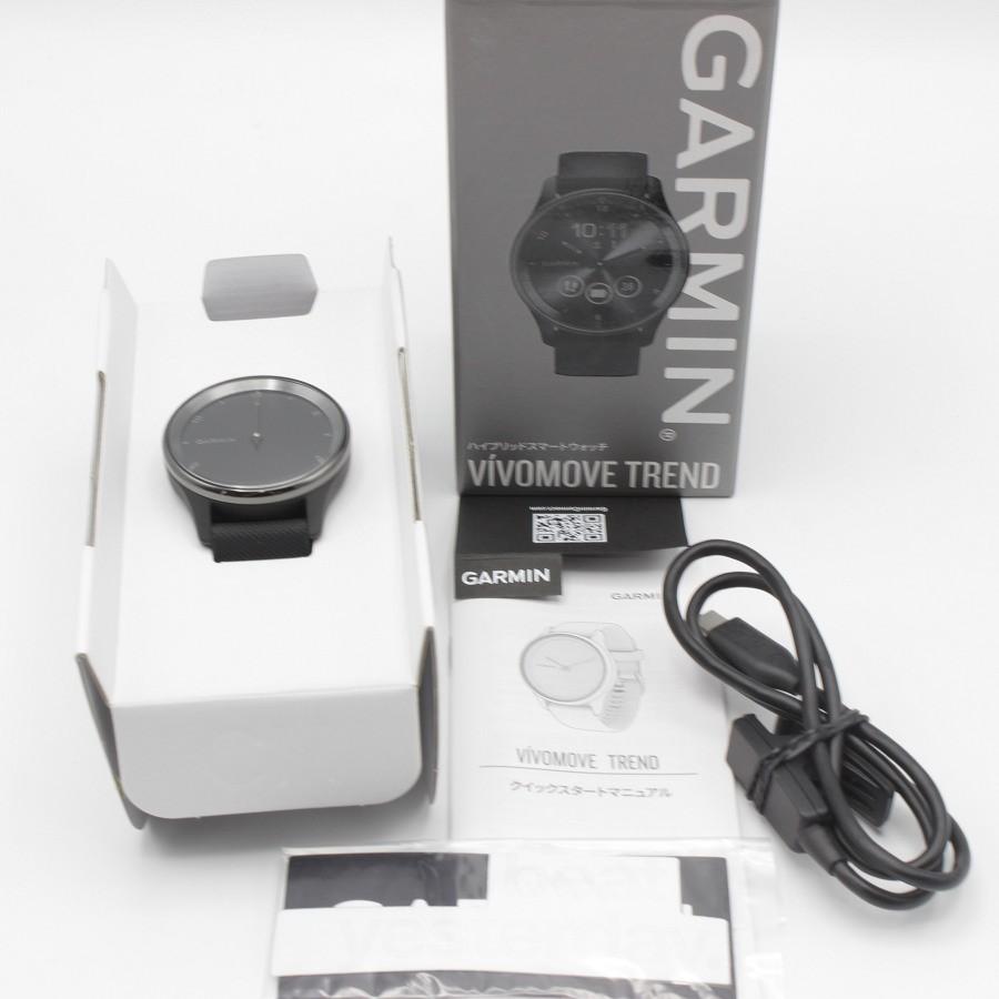 ボーナスストア+5％【美品】GARMIN vivomove Trend Black/Slate  