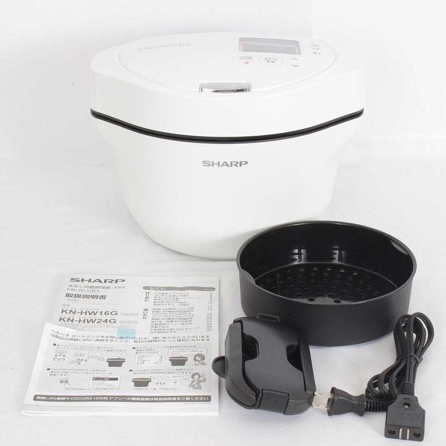 ボーナスストア+5％【美品】シャープ ヘルシオ ホットクック KN-HW16G 