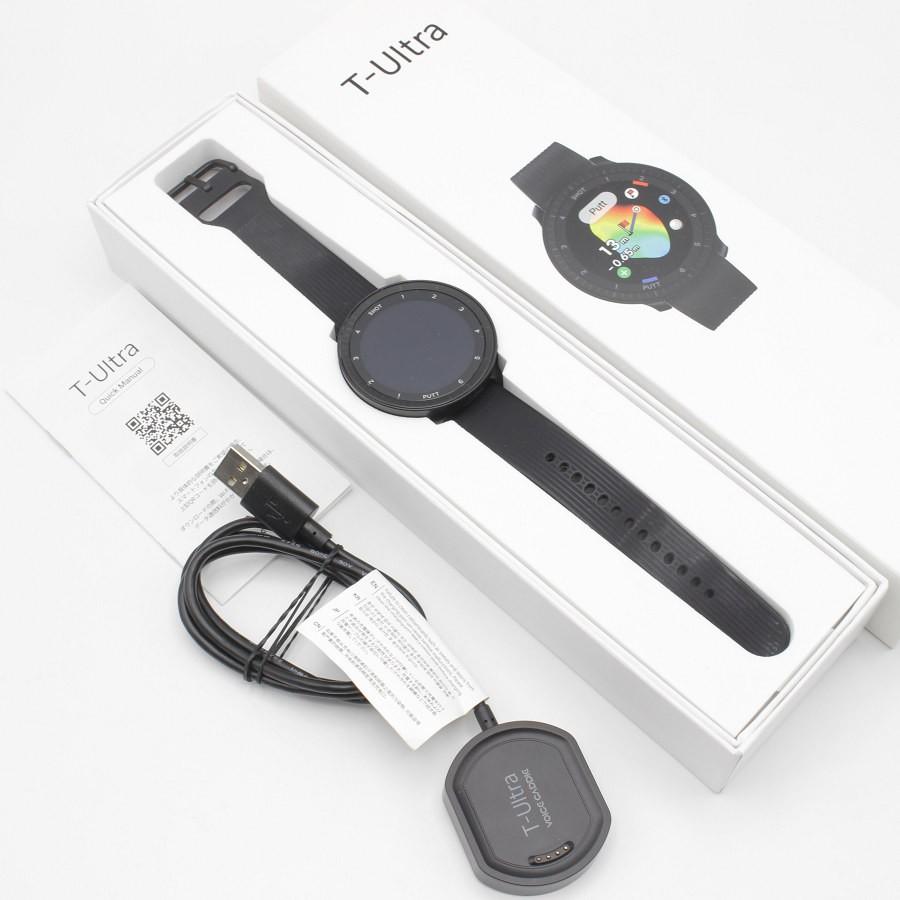 ボーナスストア+5％【美品】VOICE CADDIE T-Ultra ブラック 腕時計  