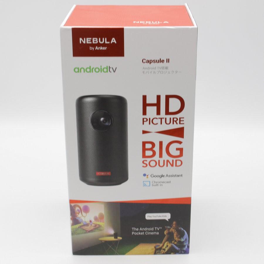ボーナスストア+5%【美品】Anker Nebula Capsule II D2421N12 ブラック モバイルプロジェクター Android TV搭載 アンカー ネビュラ カプセル2 本体 ボーナスストア+5%【美品】Anker Nebula Capsule II D2421N12 ブラック モバイルプロジェクター Android TV搭載 アンカー ネビュラ カプセル2 本体