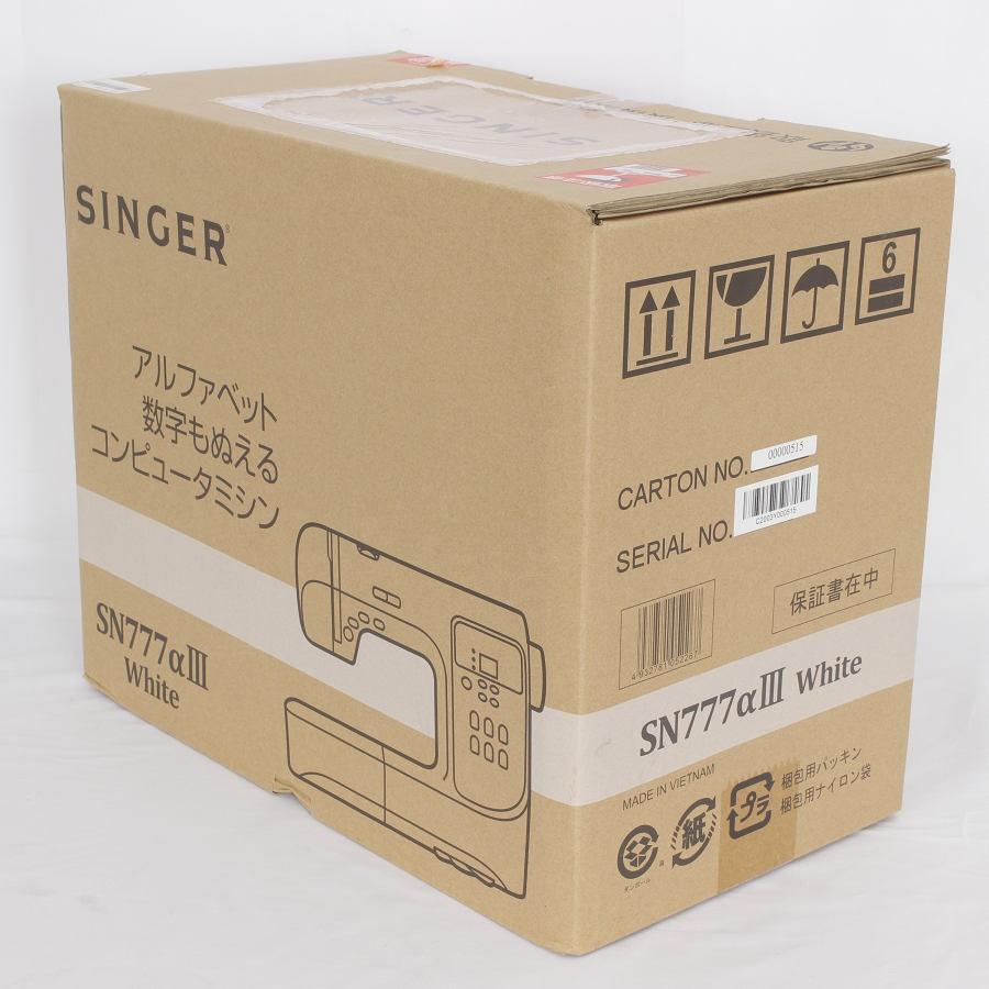 シンガーミシンSN777αⅢ White(開封未使用) Amazon | SINGERシンガー コンピュータミシン SN777 | Singer | 電子ミシン