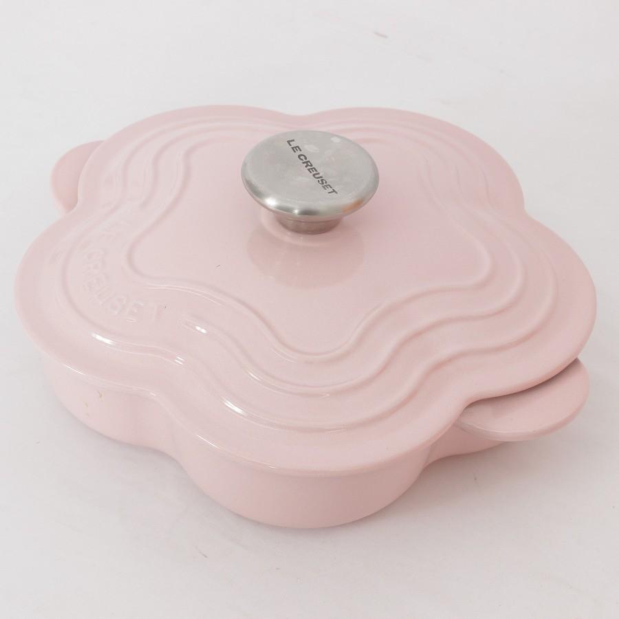 新品】ル・クルーゼ プレートフルール シフォンピンク LE CREUSET 20