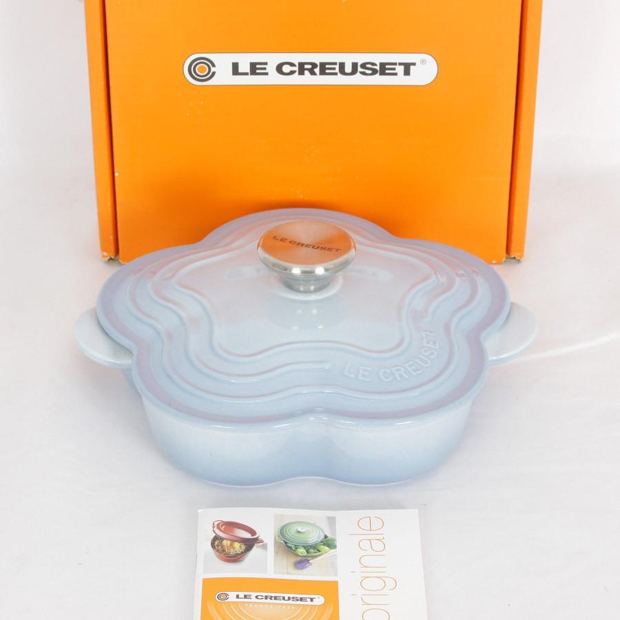 ボーナスストア+5％】ル・クルーゼ プレート フルール 20cm コースタル  