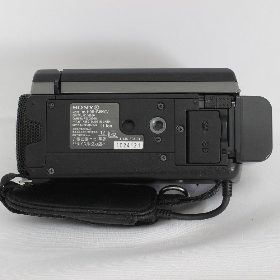 SONY - SONY Handycam HDR-PJ590V-BC ブラック バッテリーチャージャー+予備バッテリー付き デジタルビデオカメラ ソニー ハンディカム 本体 ボーナスストア+5％】SONY Handycam HDR-PJ590V-BC ブラック