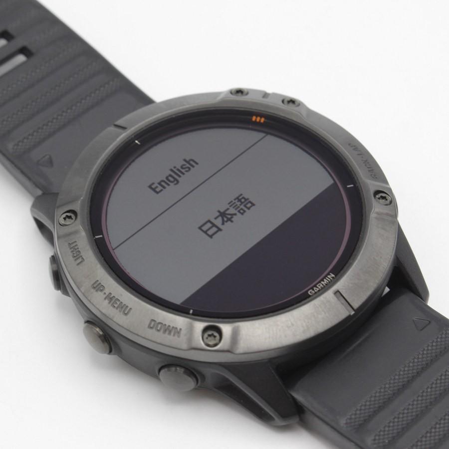 ボーナスストア+5％】GARMIN fenix 6X Pro Dual Power Ti Black DLC 