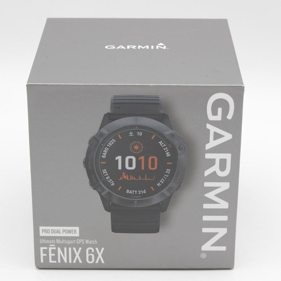 ボーナスストア+5％】GARMIN fenix 6X Pro Dual Power Ti Black DLC
