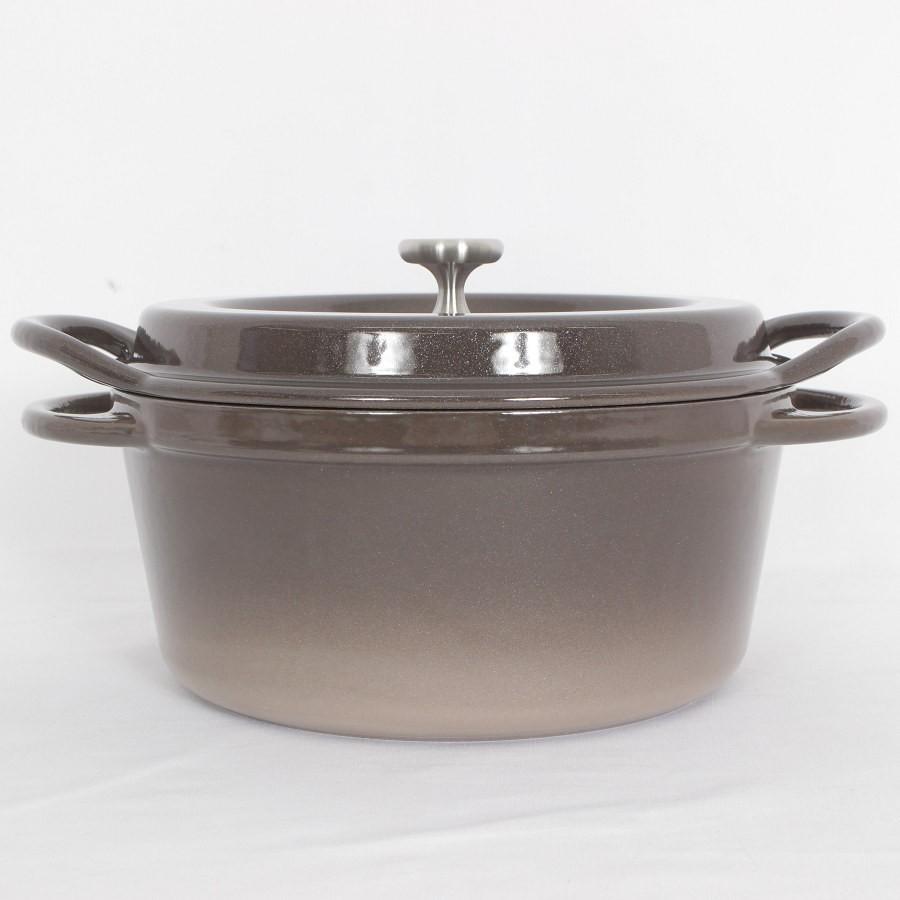 ボーナスストア+5％【美品】バーミキュラ オーブンポットラウンド 18cm BRN18R パールブラウン 無水 ホーロー 両手鍋 本体 |  | 02