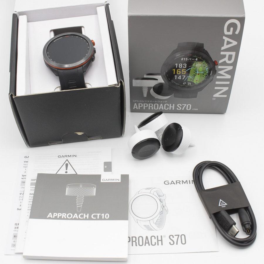 ボーナスストア+5％】GARMIN Approach S70 47mm 010-02746-23 Black  