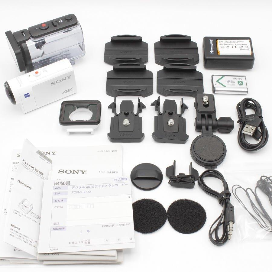 ボーナスストア+5％【美品】SONY FDR-X3000-WC オプション付き ｜その他