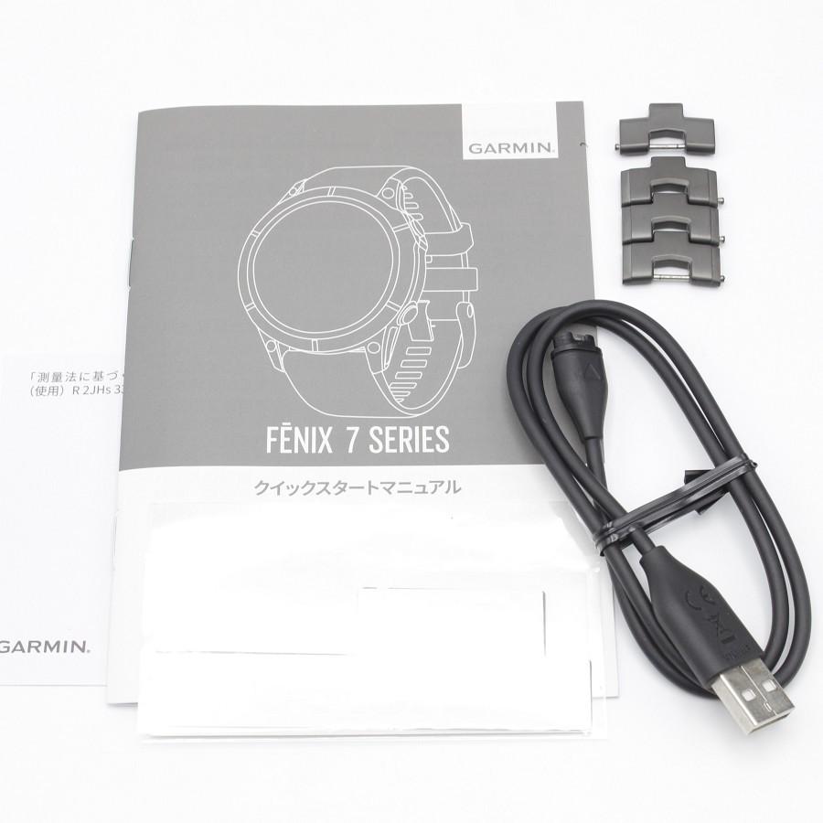 ボーナスストア+5％【美品】GARMIN fenix 7 Sapphire Dual Power Ti Carbon Gray DLC/Carbon Gray DLC Vented Titanium Band 010-02540-48 |  | 12