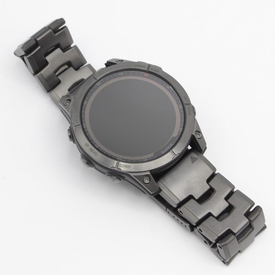 ボーナスストア+5％【美品】GARMIN fenix 7 Sapphire Dual Power Ti Carbon Gray DLC/Carbon Gray DLC Vented Titanium Band 010-02540-48 |  | 01