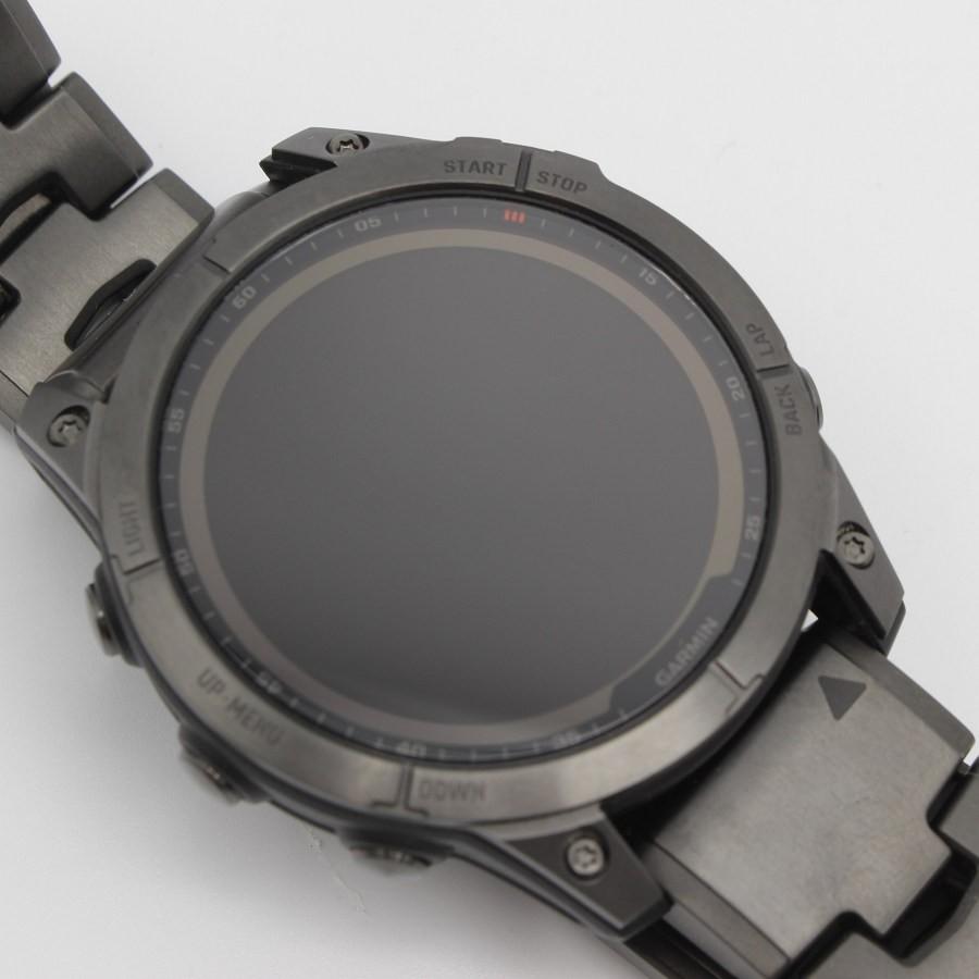 ボーナスストア+5％【美品】GARMIN fenix 7 Sapphire Dual Power Ti Carbon Gray DLC/Carbon Gray DLC Vented Titanium Band 010-02540-48 |  | 02