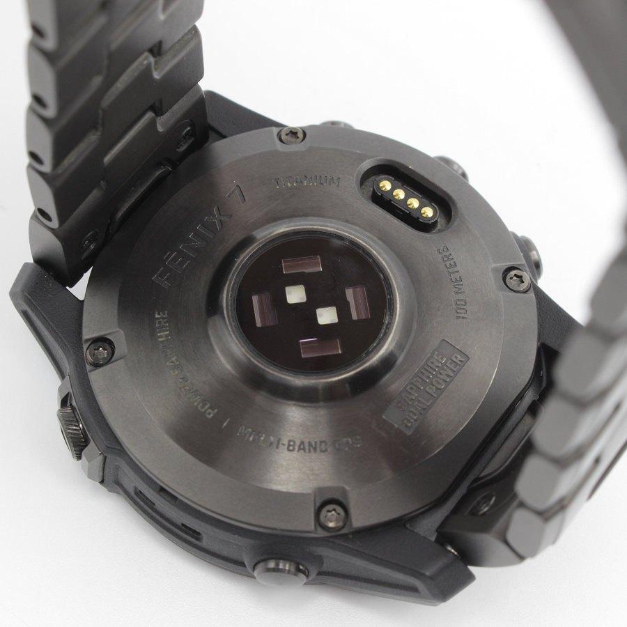 ボーナスストア+5％【美品】GARMIN fenix 7 Sapphire Dual Power Ti Carbon Gray DLC/Carbon Gray DLC Vented Titanium Band 010-02540-48 |  | 04