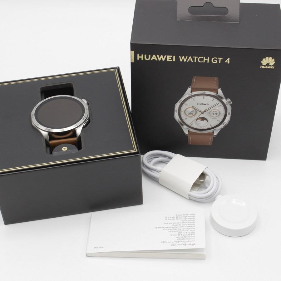 ボーナスストア+5％【美品】HUAWEI WATCH GT4 46mm PNX-B19 ブラウン  