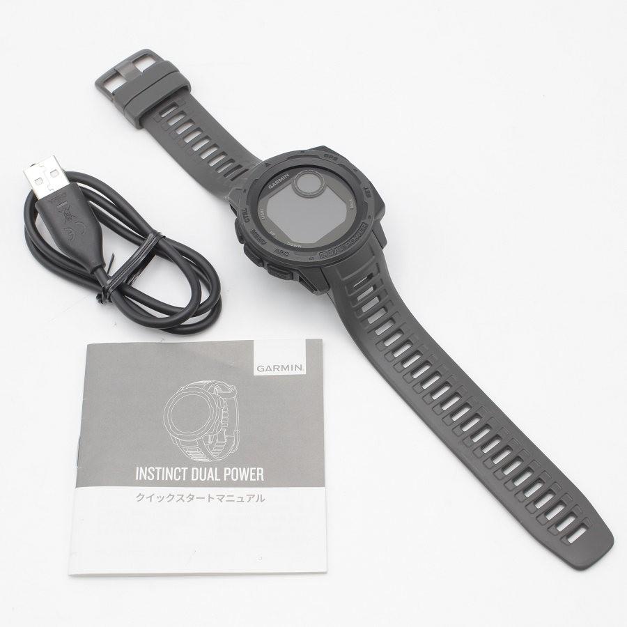 ボーナスストア+5％【美品】GARMIN Instinct Dual Power Graphite 010 