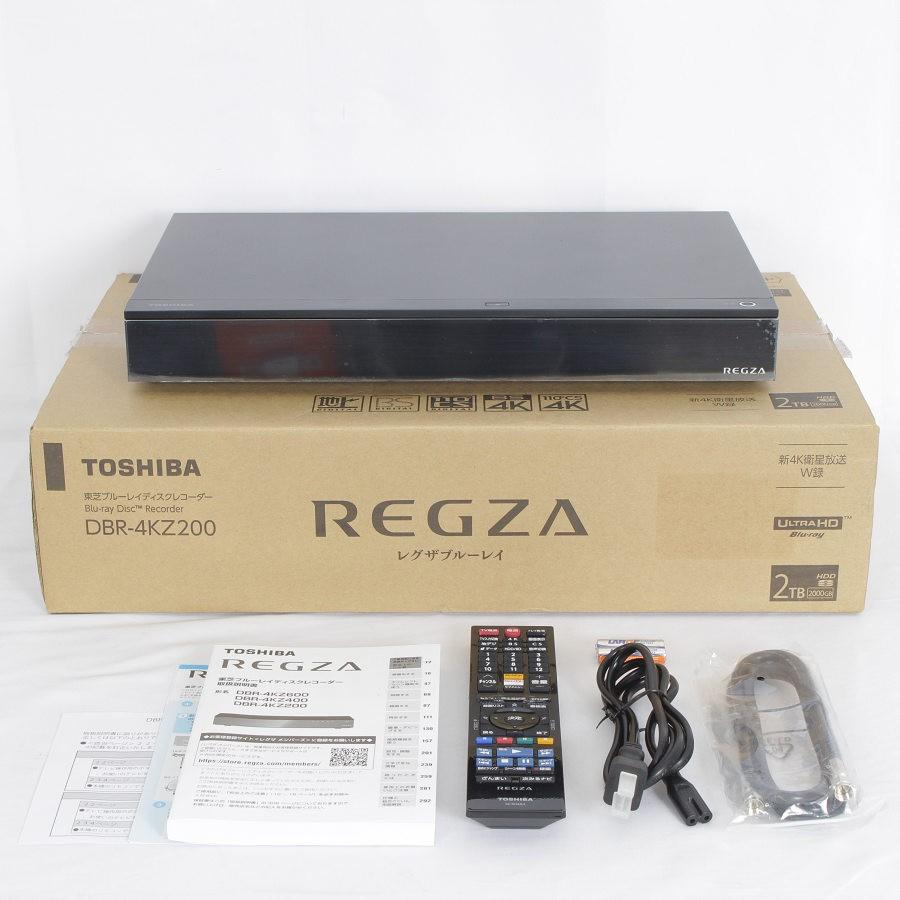 Toshiba 東芝　REGZA ブルーレイレコーダー 映像機器　レコーダー ボーナスストア+5％【美品】東芝 4K REGZAブルーレイ DBR-4KZ200 全