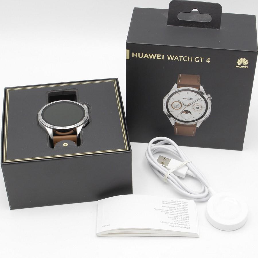 ボーナスストア+5％【美品】HUAWEI WATCH GT4 46mm PNX-B19 ブラウン  