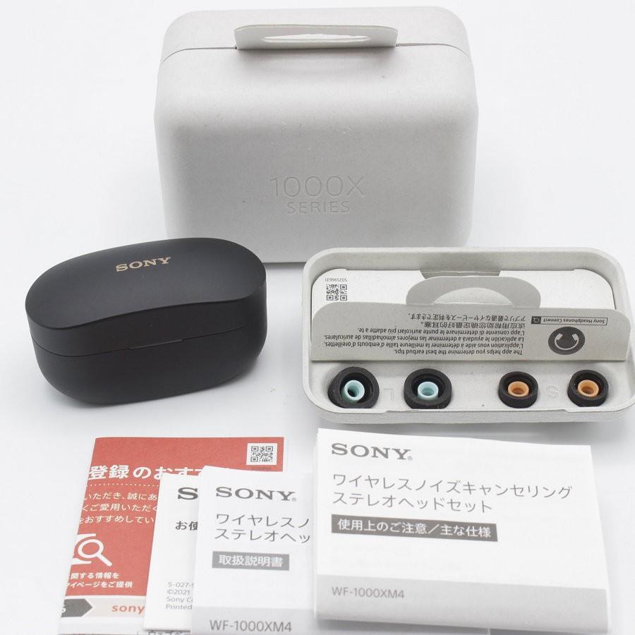 ボーナスストア+5％】【美品】SONY WF-1000XM4-BM ブラック  